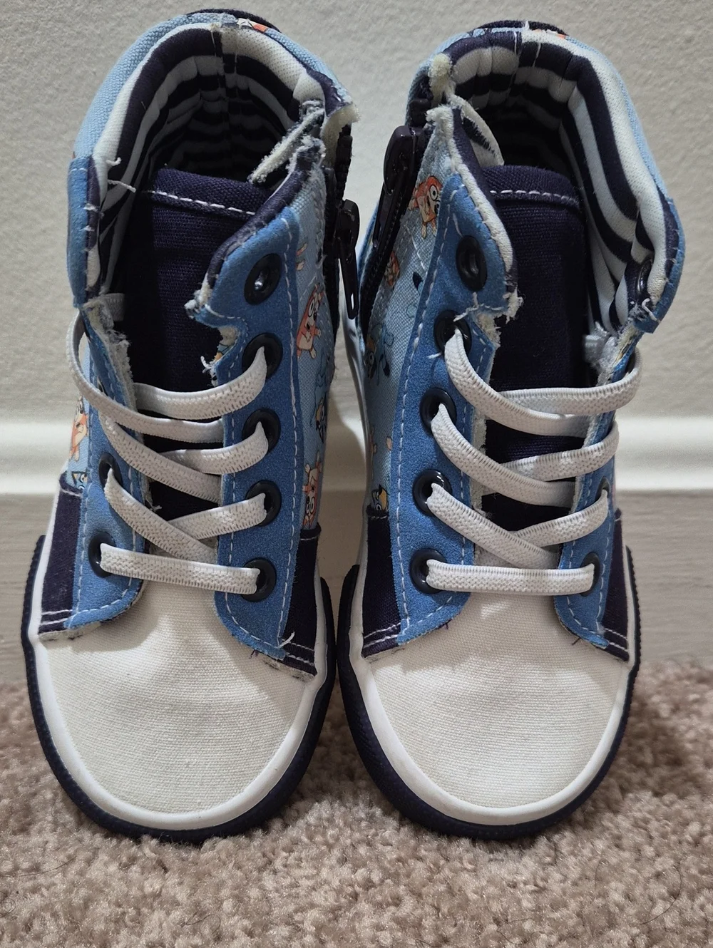 Boys Bluey High-Top Sneakers
